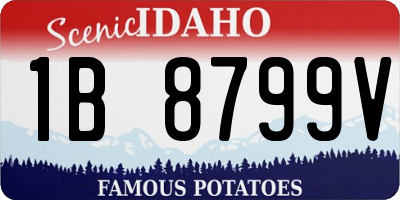 ID license plate 1B8799V