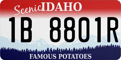 ID license plate 1B8801R