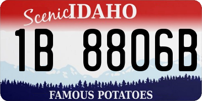 ID license plate 1B8806B