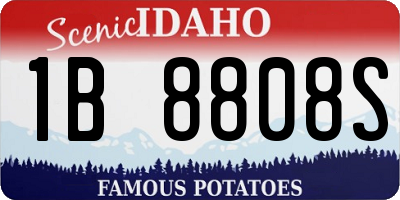 ID license plate 1B8808S