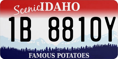 ID license plate 1B8810Y