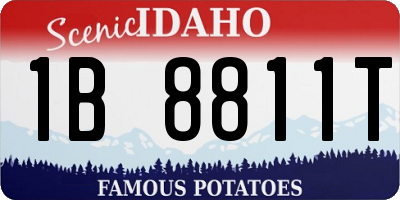 ID license plate 1B8811T