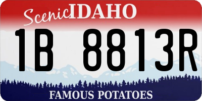 ID license plate 1B8813R