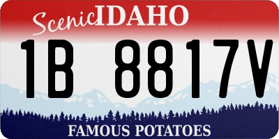 ID license plate 1B8817V