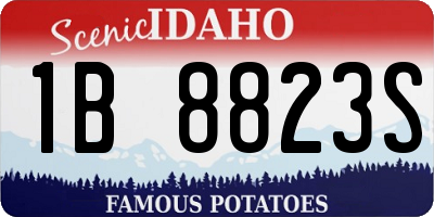ID license plate 1B8823S