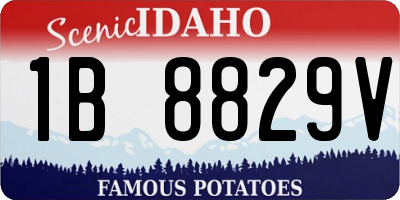 ID license plate 1B8829V