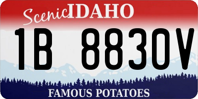 ID license plate 1B8830V