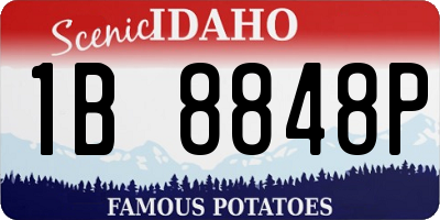 ID license plate 1B8848P