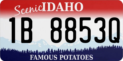 ID license plate 1B8853Q