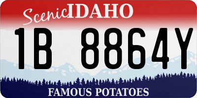 ID license plate 1B8864Y