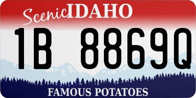 ID license plate 1B8869Q