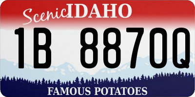 ID license plate 1B8870Q