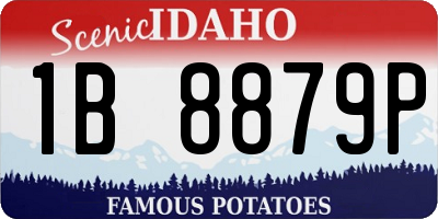 ID license plate 1B8879P