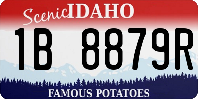 ID license plate 1B8879R