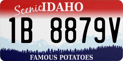 ID license plate 1B8879V