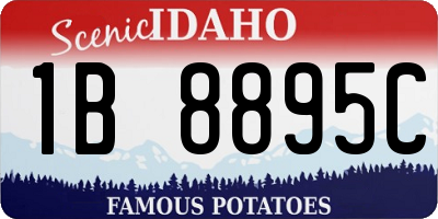 ID license plate 1B8895C