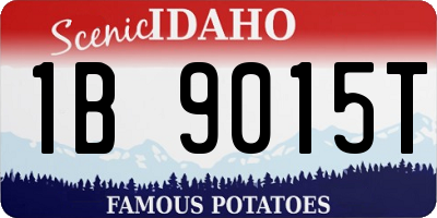 ID license plate 1B9015T
