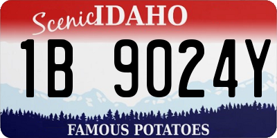 ID license plate 1B9024Y