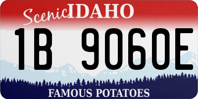 ID license plate 1B9060E