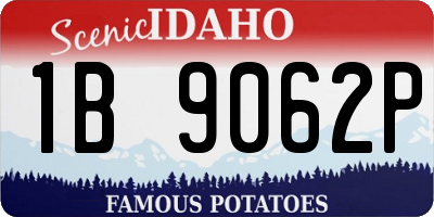 ID license plate 1B9062P