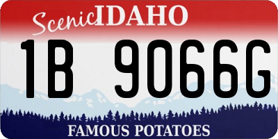 ID license plate 1B9066G