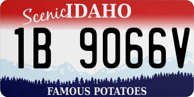 ID license plate 1B9066V