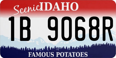 ID license plate 1B9068R