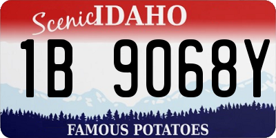 ID license plate 1B9068Y