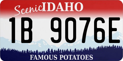ID license plate 1B9076E