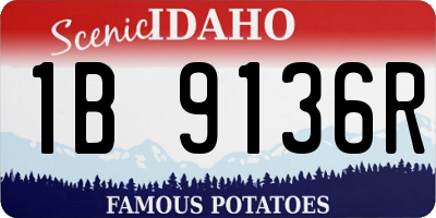 ID license plate 1B9136R