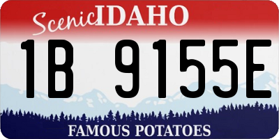 ID license plate 1B9155E