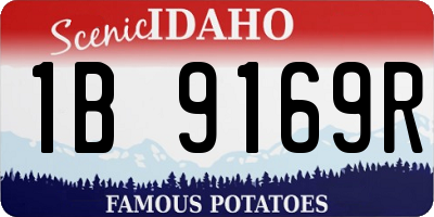 ID license plate 1B9169R