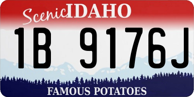 ID license plate 1B9176J