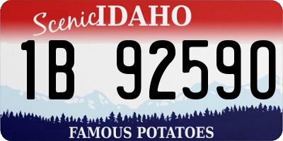 ID license plate 1B9259O