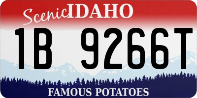 ID license plate 1B9266T