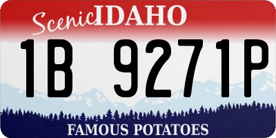 ID license plate 1B9271P