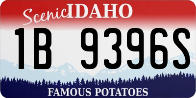 ID license plate 1B9396S