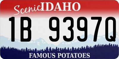 ID license plate 1B9397Q