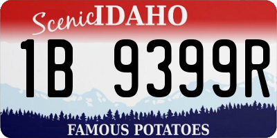 ID license plate 1B9399R