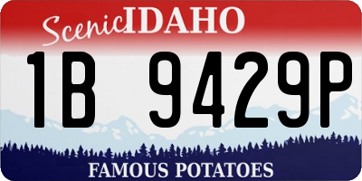 ID license plate 1B9429P