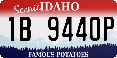 ID license plate 1B9440P
