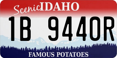 ID license plate 1B9440R