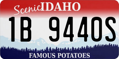 ID license plate 1B9440S