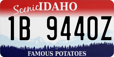 ID license plate 1B9440Z