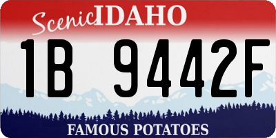 ID license plate 1B9442F