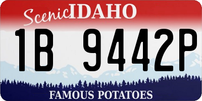 ID license plate 1B9442P