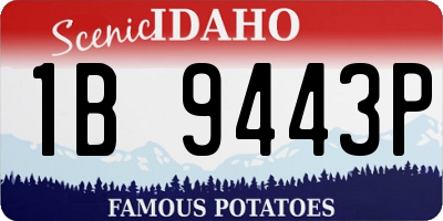 ID license plate 1B9443P