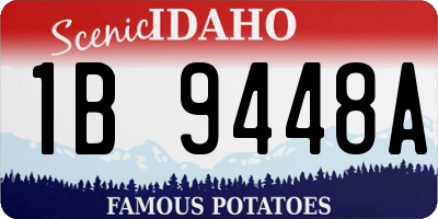 ID license plate 1B9448A