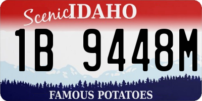 ID license plate 1B9448M