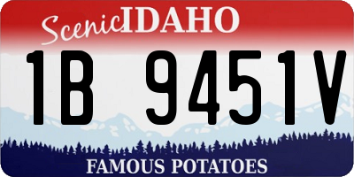 ID license plate 1B9451V